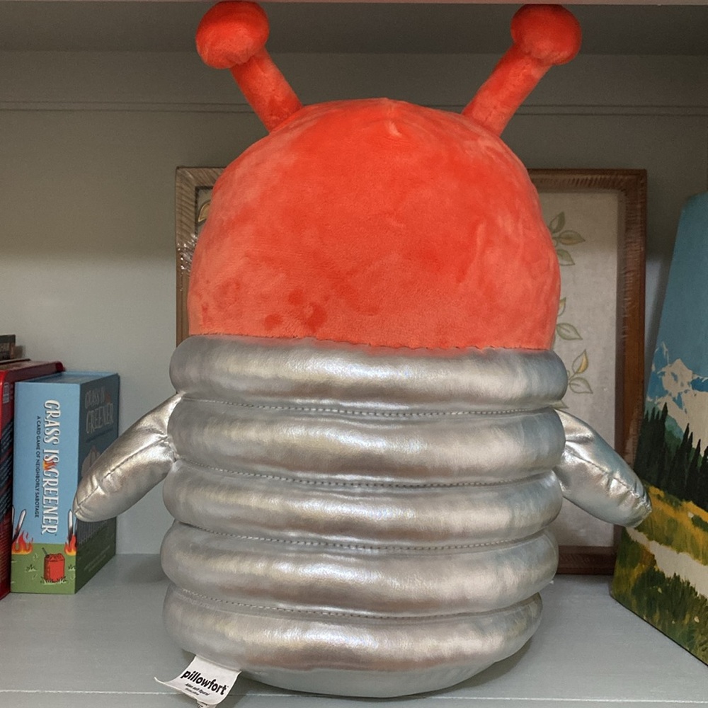 FINAL SALE!! Big Pillowfort Alien Suit Throw Pillow Robot Plush Stuffed Toy 12" - Picture 2 of 6